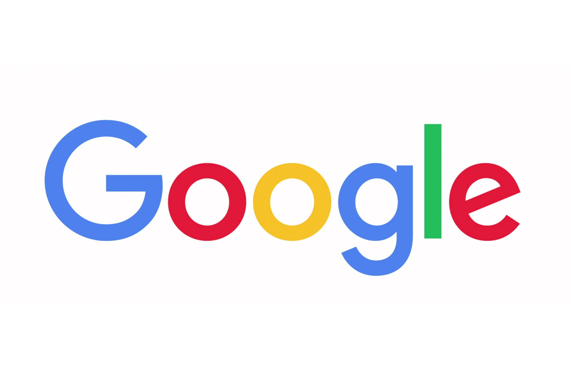 Google logo on white background