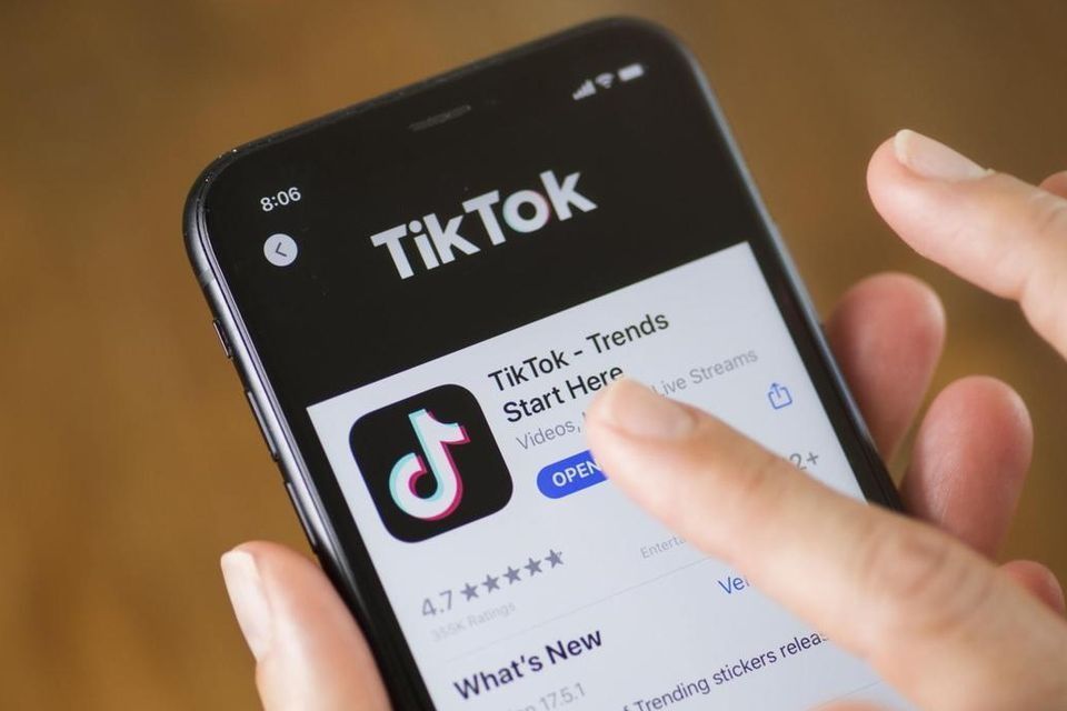 Photo of iphone with tiktok logo